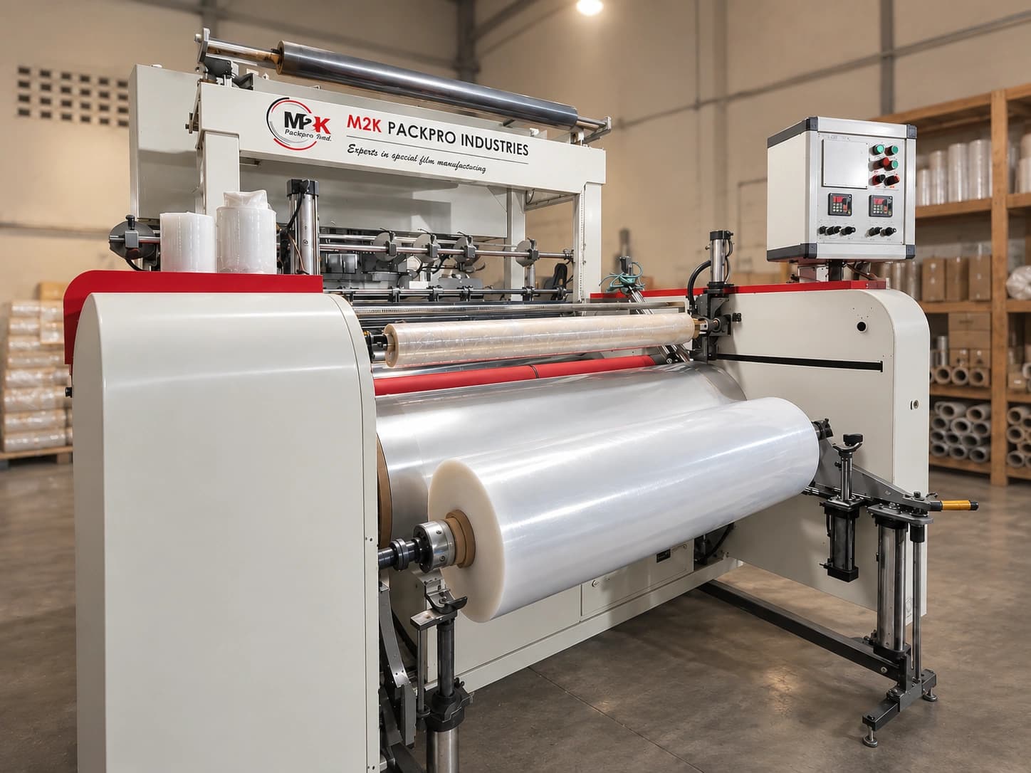 M2K Packpro production floor in Ludhiana, Punjab